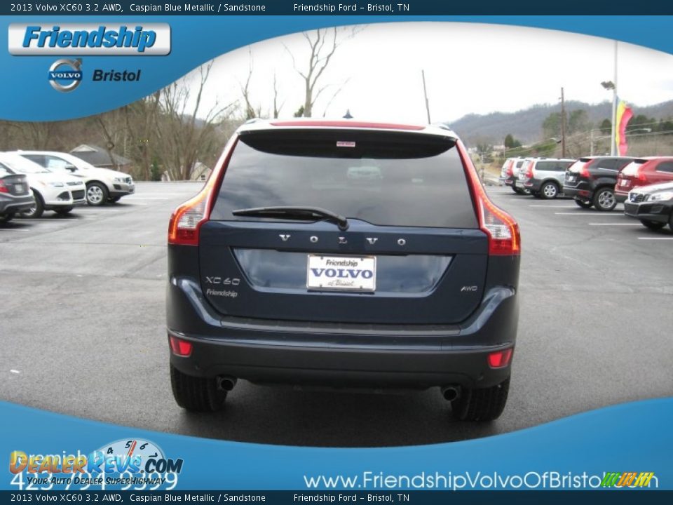 2013 Volvo XC60 3.2 AWD Caspian Blue Metallic / Sandstone Photo #8