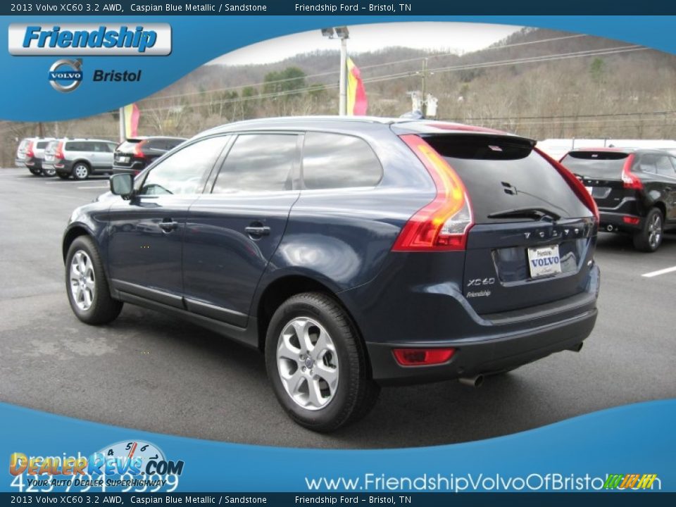 2013 Volvo XC60 3.2 AWD Caspian Blue Metallic / Sandstone Photo #9