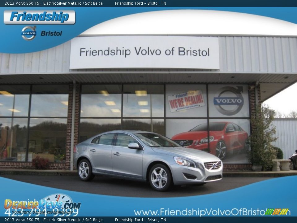 2013 Volvo S60 T5 Electric Silver Metallic / Soft Beige Photo #1