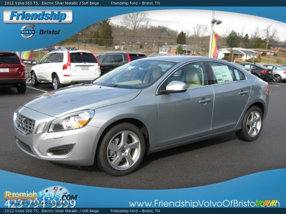 2013 Volvo S60 T5 Electric Silver Metallic / Soft Beige Photo #3