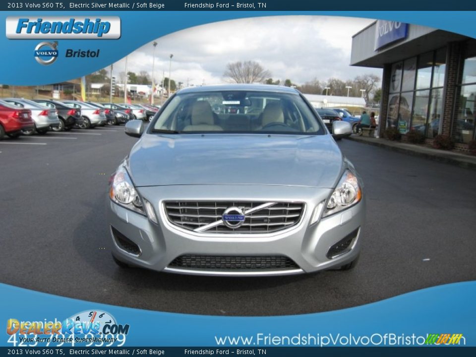 2013 Volvo S60 T5 Electric Silver Metallic / Soft Beige Photo #5