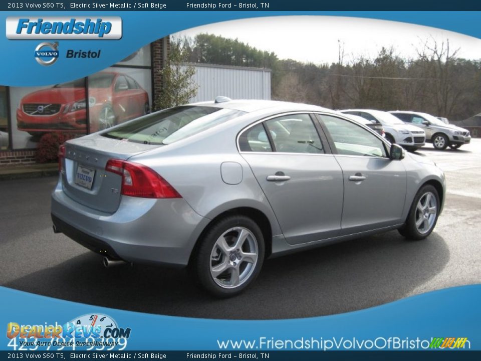 2013 Volvo S60 T5 Electric Silver Metallic / Soft Beige Photo #8