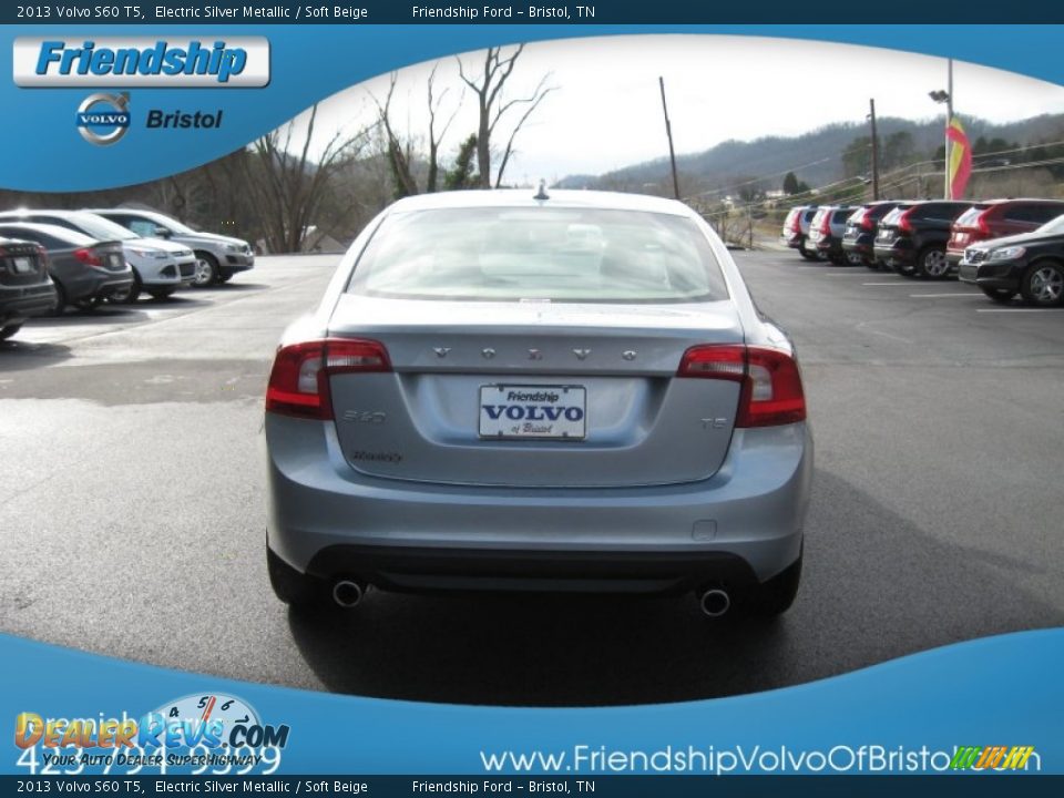 2013 Volvo S60 T5 Electric Silver Metallic / Soft Beige Photo #9