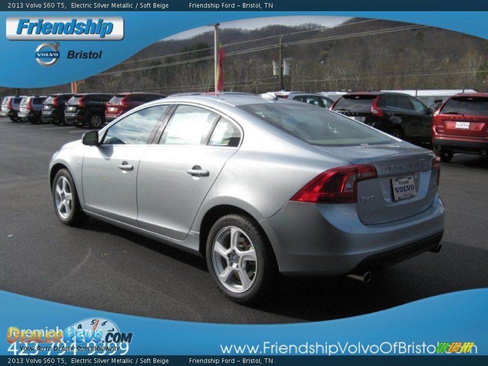 2013 Volvo S60 T5 Electric Silver Metallic / Soft Beige Photo #10