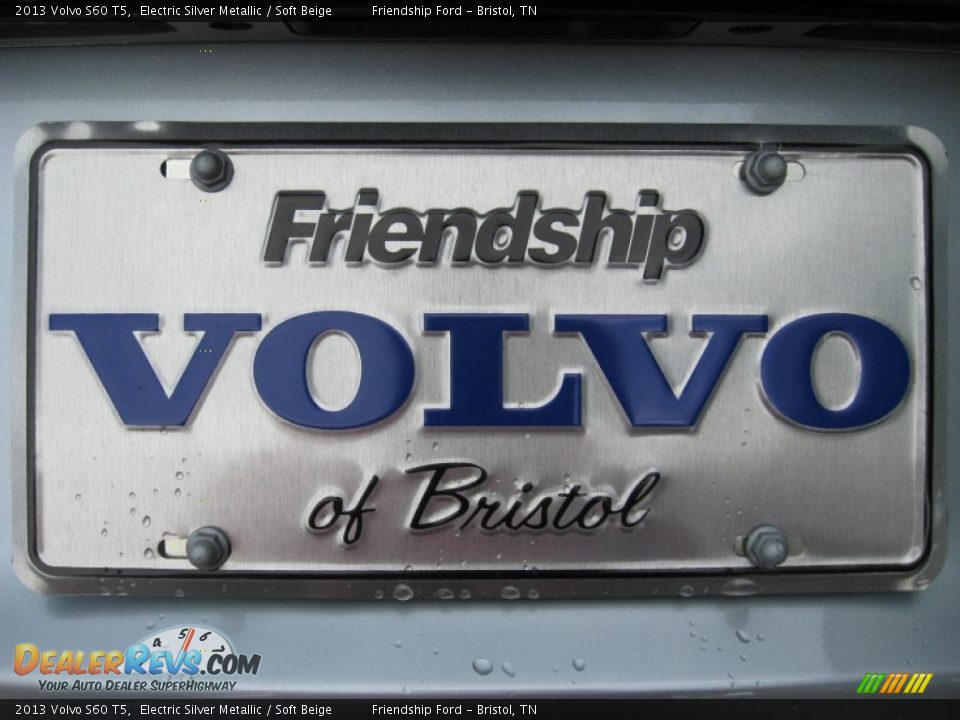 2013 Volvo S60 T5 Electric Silver Metallic / Soft Beige Photo #14