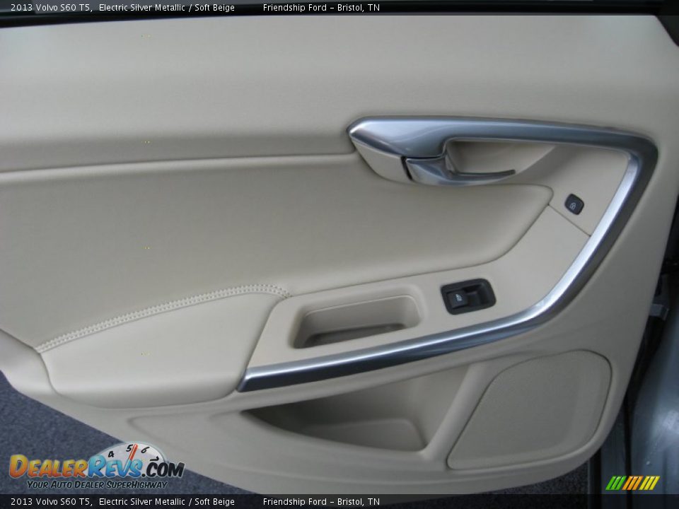 2013 Volvo S60 T5 Electric Silver Metallic / Soft Beige Photo #20