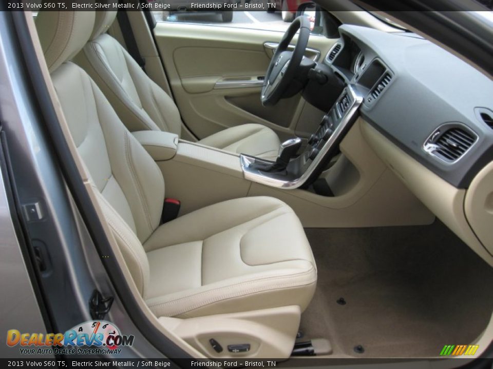 2013 Volvo S60 T5 Electric Silver Metallic / Soft Beige Photo #21