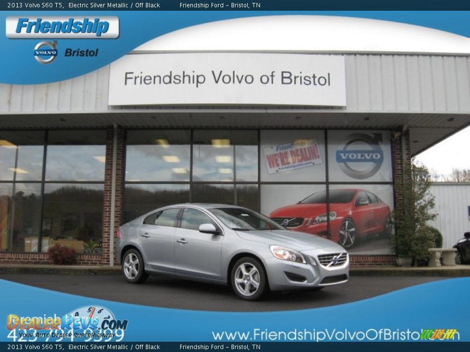 2013 Volvo S60 T5 Electric Silver Metallic / Off Black Photo #1