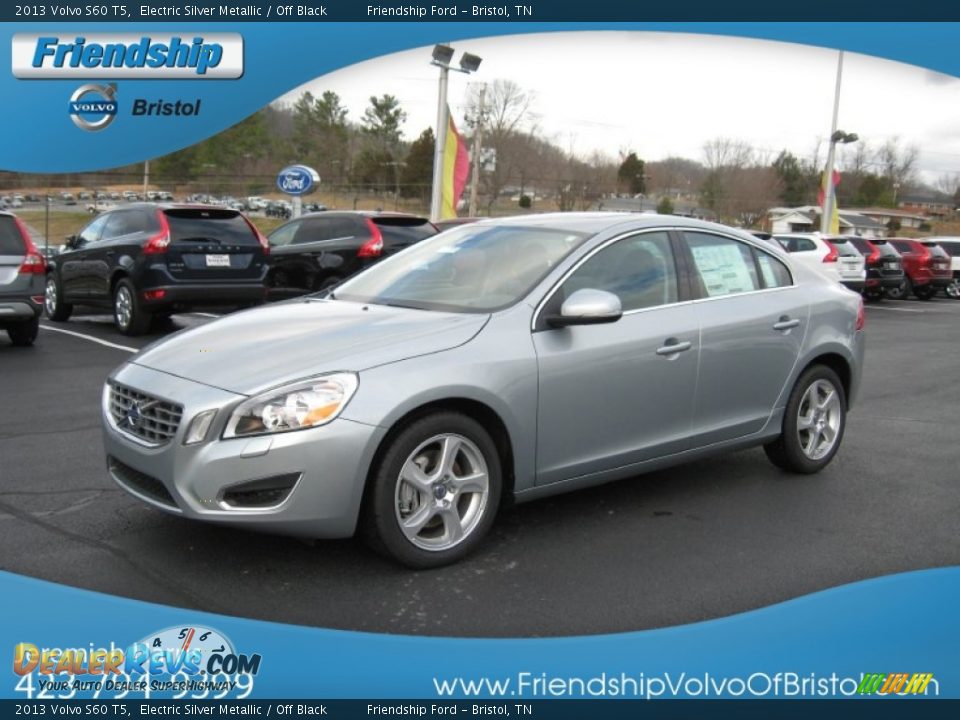 2013 Volvo S60 T5 Electric Silver Metallic / Off Black Photo #3