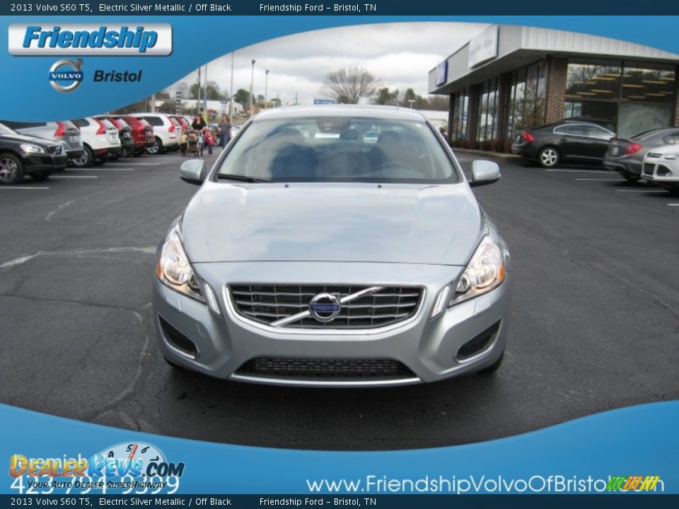 2013 Volvo S60 T5 Electric Silver Metallic / Off Black Photo #4