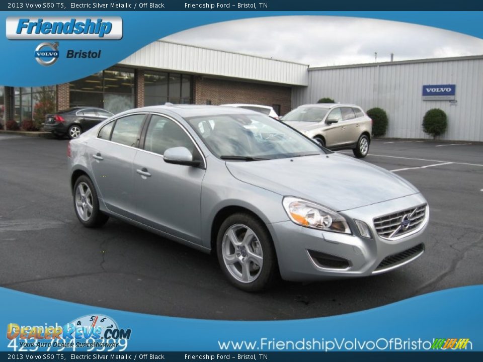 2013 Volvo S60 T5 Electric Silver Metallic / Off Black Photo #5