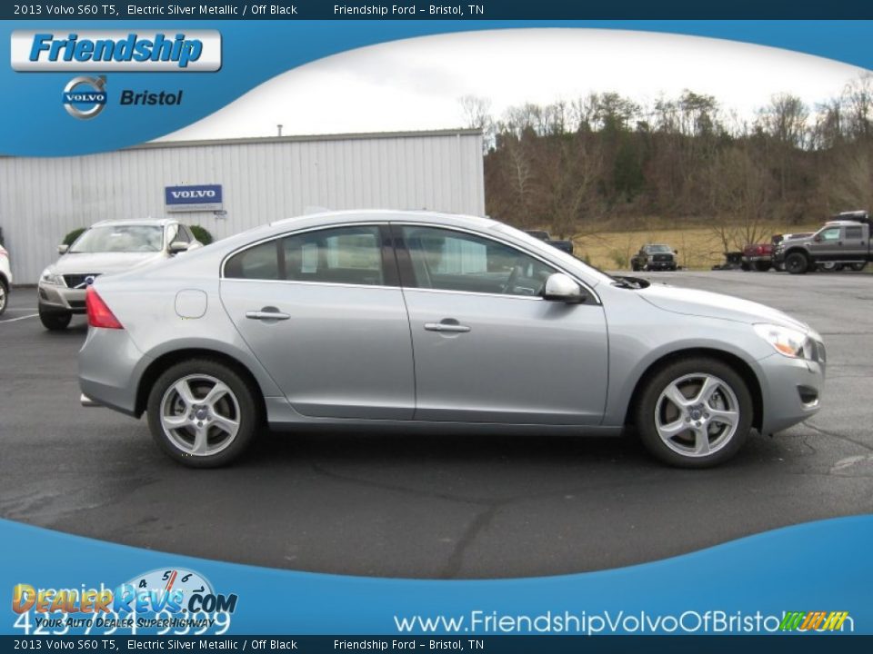 2013 Volvo S60 T5 Electric Silver Metallic / Off Black Photo #6