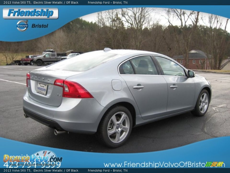 2013 Volvo S60 T5 Electric Silver Metallic / Off Black Photo #7