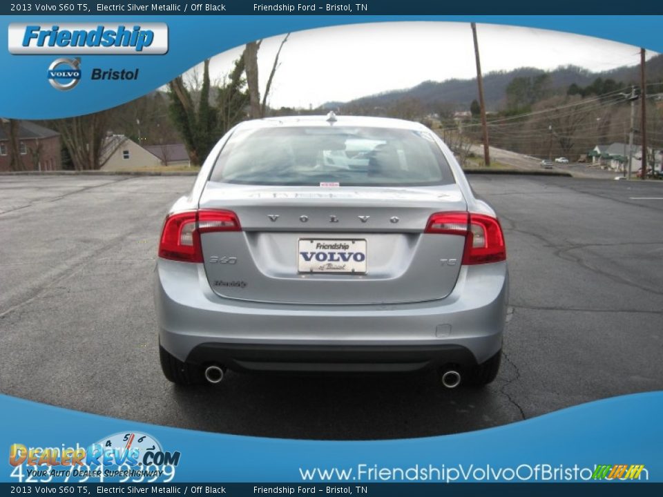 2013 Volvo S60 T5 Electric Silver Metallic / Off Black Photo #8