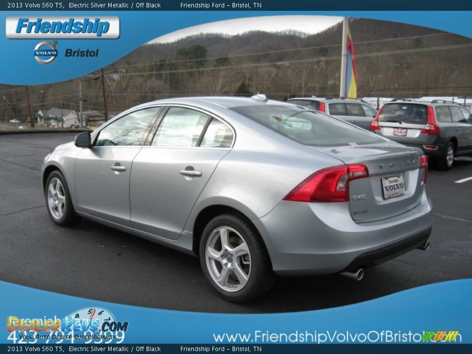 2013 Volvo S60 T5 Electric Silver Metallic / Off Black Photo #9