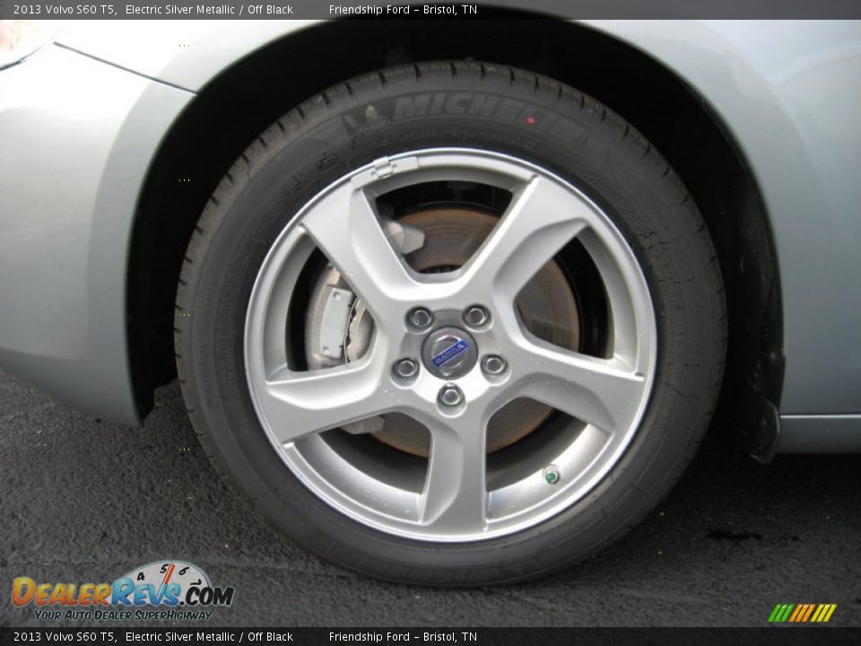 2013 Volvo S60 T5 Electric Silver Metallic / Off Black Photo #11
