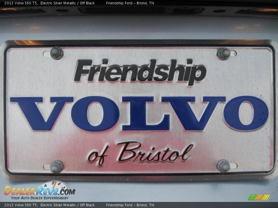 2013 Volvo S60 T5 Electric Silver Metallic / Off Black Photo #13