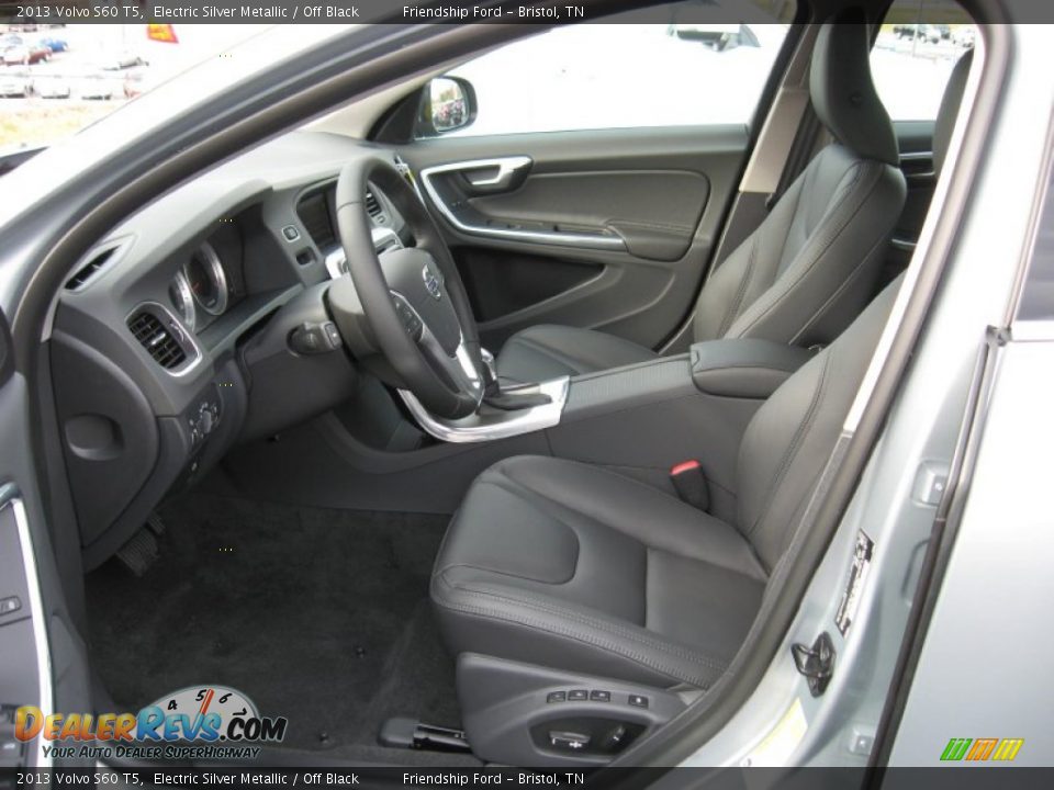 2013 Volvo S60 T5 Electric Silver Metallic / Off Black Photo #14
