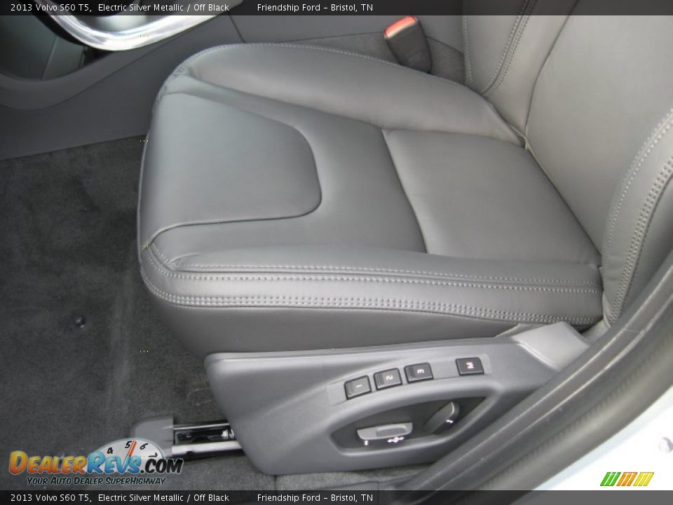 2013 Volvo S60 T5 Electric Silver Metallic / Off Black Photo #15