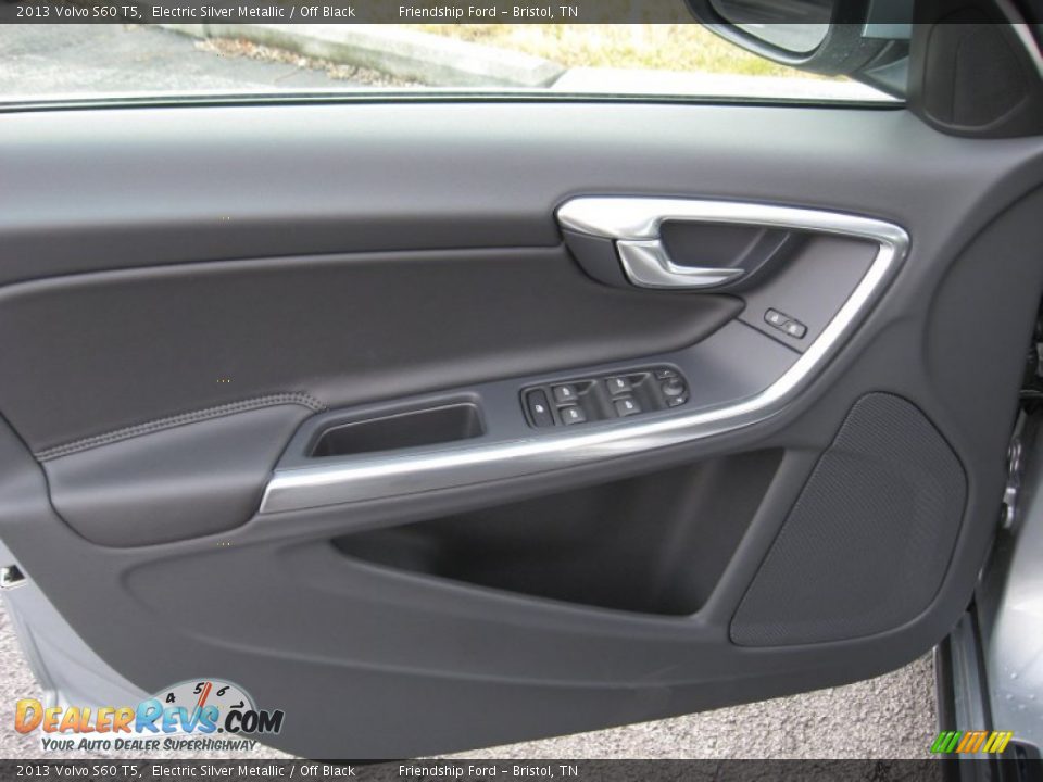 2013 Volvo S60 T5 Electric Silver Metallic / Off Black Photo #16