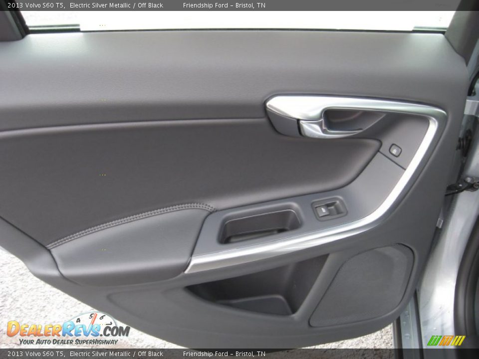 2013 Volvo S60 T5 Electric Silver Metallic / Off Black Photo #19