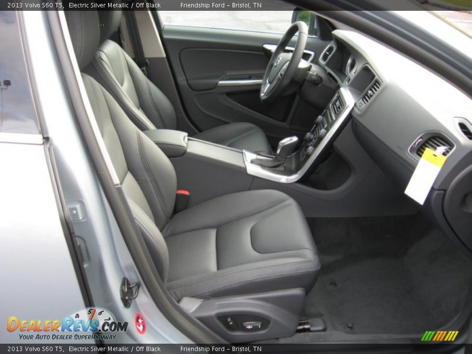 2013 Volvo S60 T5 Electric Silver Metallic / Off Black Photo #20