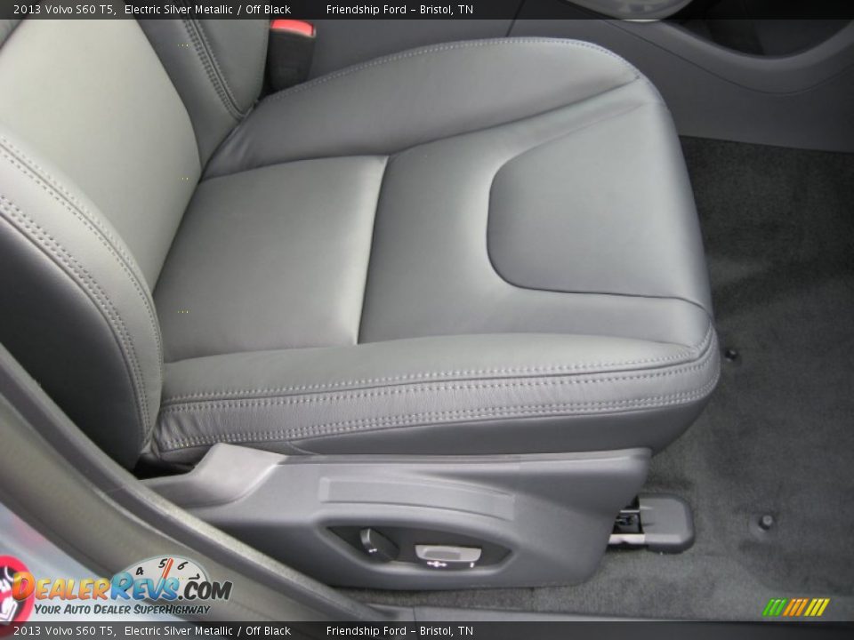 2013 Volvo S60 T5 Electric Silver Metallic / Off Black Photo #21