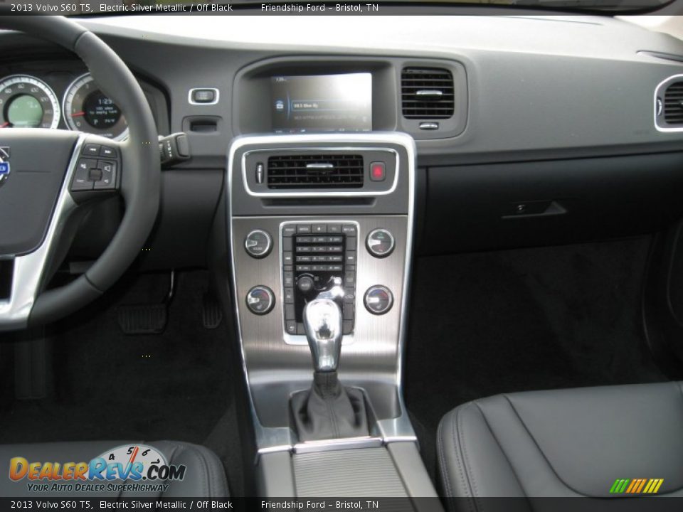2013 Volvo S60 T5 Electric Silver Metallic / Off Black Photo #24