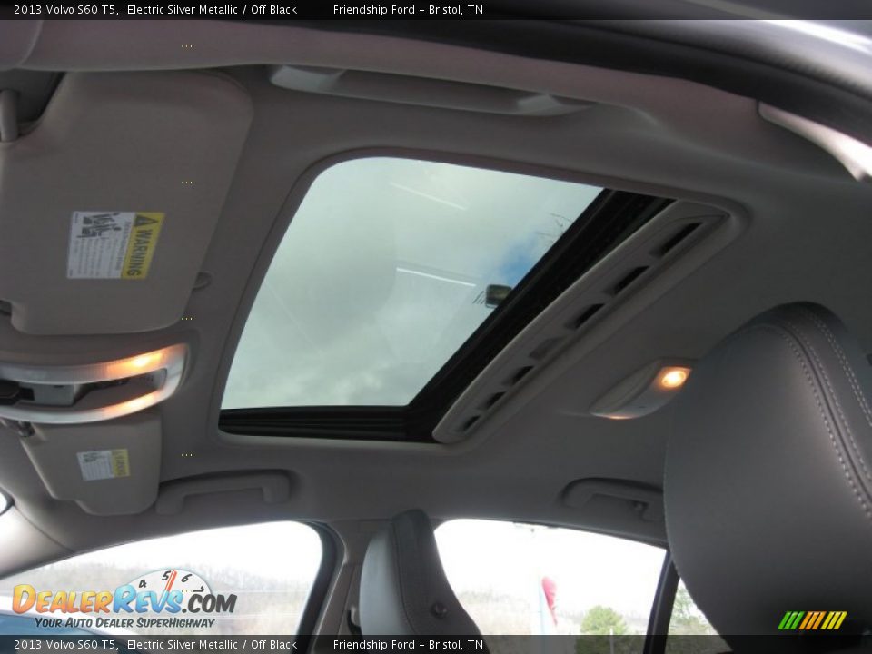 2013 Volvo S60 T5 Electric Silver Metallic / Off Black Photo #25