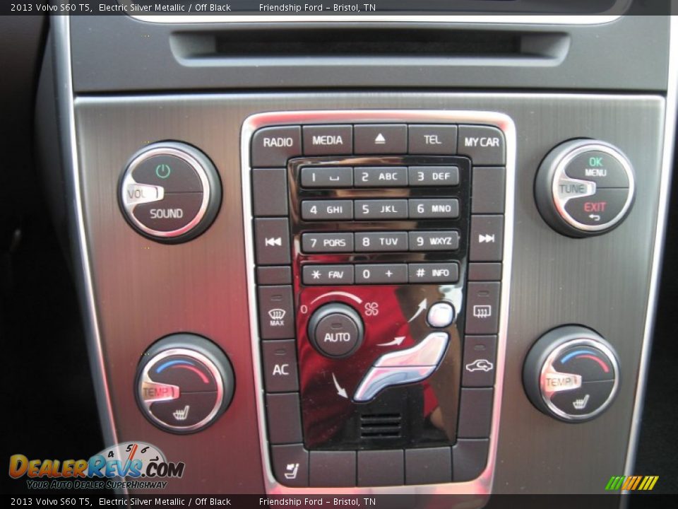 2013 Volvo S60 T5 Electric Silver Metallic / Off Black Photo #28
