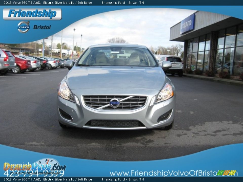 2013 Volvo S60 T5 AWD Electric Silver Metallic / Soft Beige Photo #4