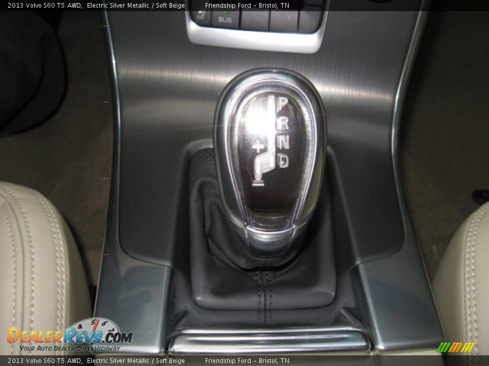 2013 Volvo S60 T5 AWD Electric Silver Metallic / Soft Beige Photo #28