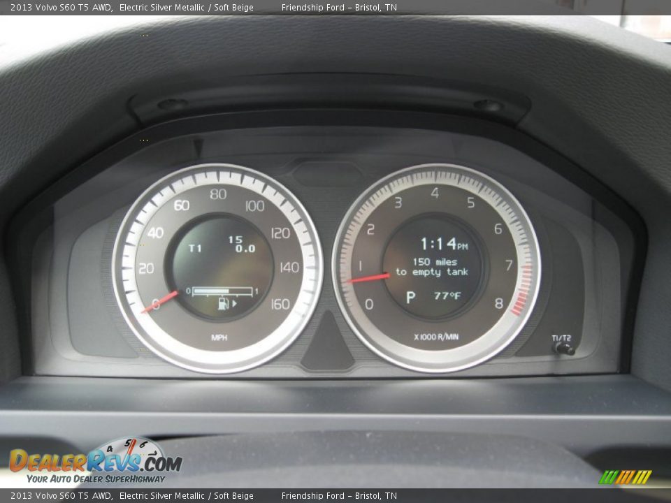 2013 Volvo S60 T5 AWD Gauges Photo #30