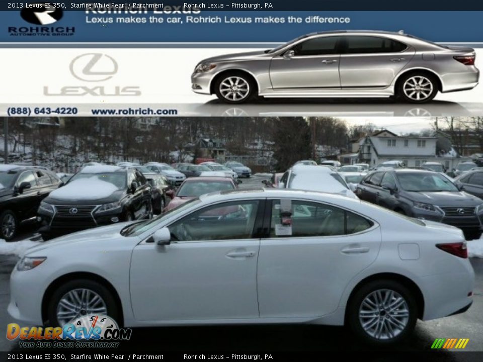 2013 Lexus ES 350 Starfire White Pearl / Parchment Photo #1