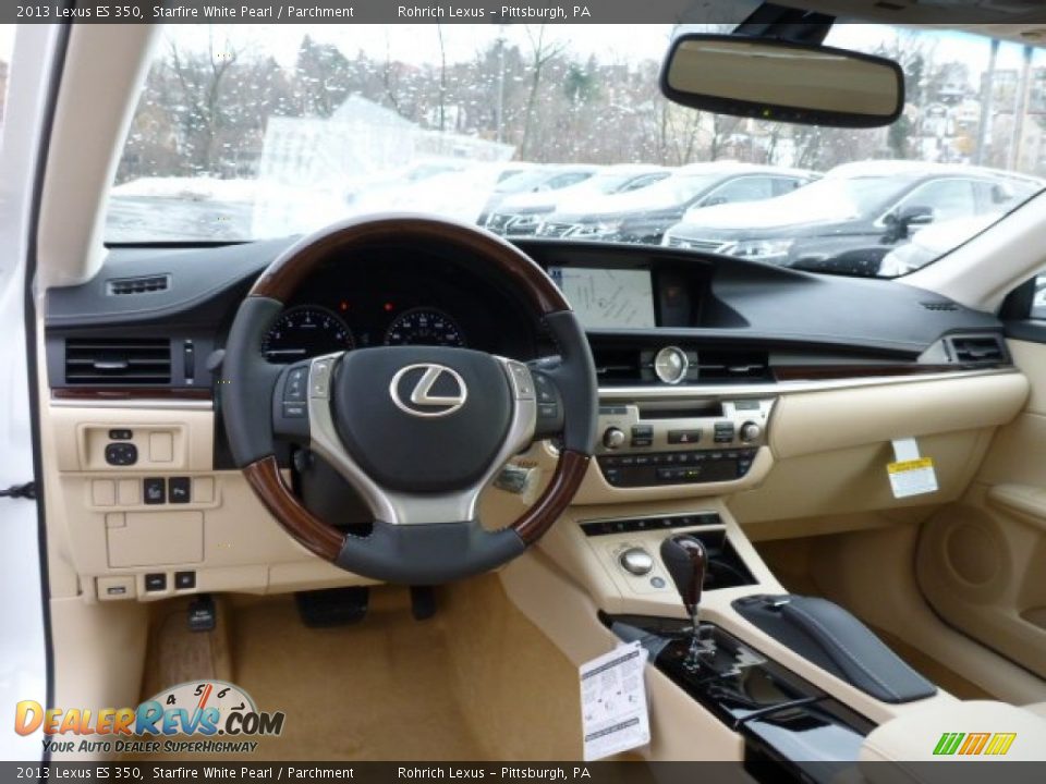 2013 Lexus ES 350 Starfire White Pearl / Parchment Photo #12