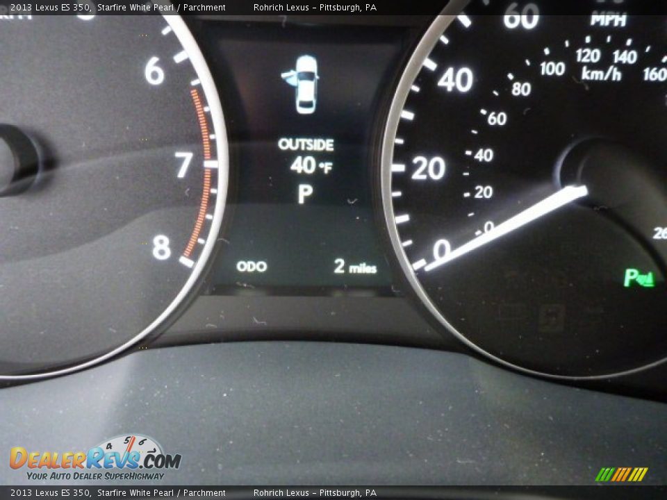 2013 Lexus ES 350 Starfire White Pearl / Parchment Photo #19