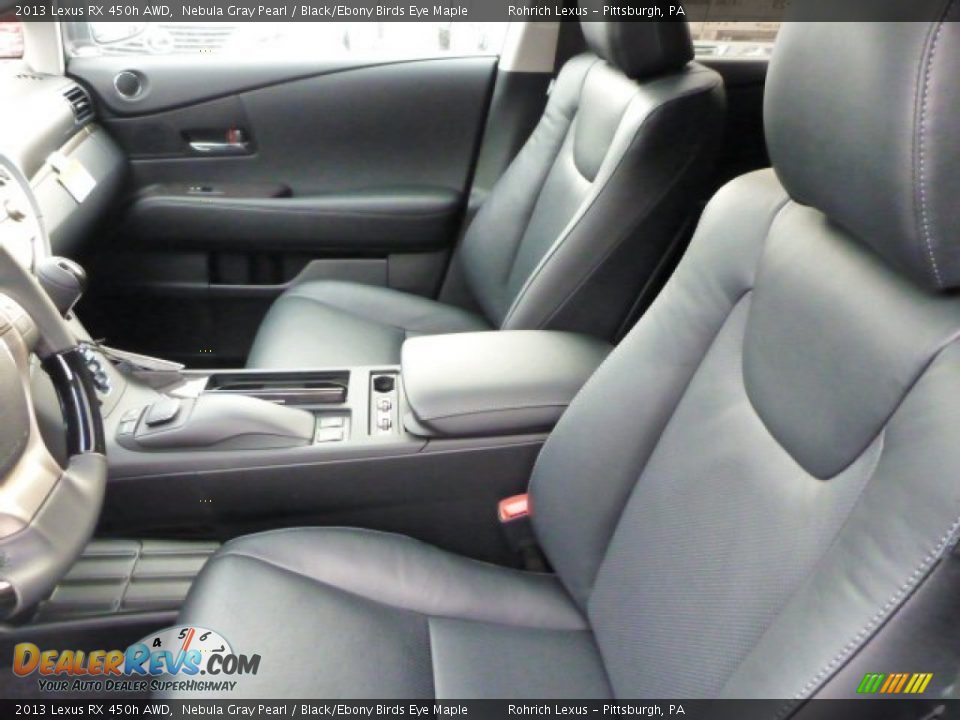 2013 Lexus RX 450h AWD Nebula Gray Pearl / Black/Ebony Birds Eye Maple Photo #10