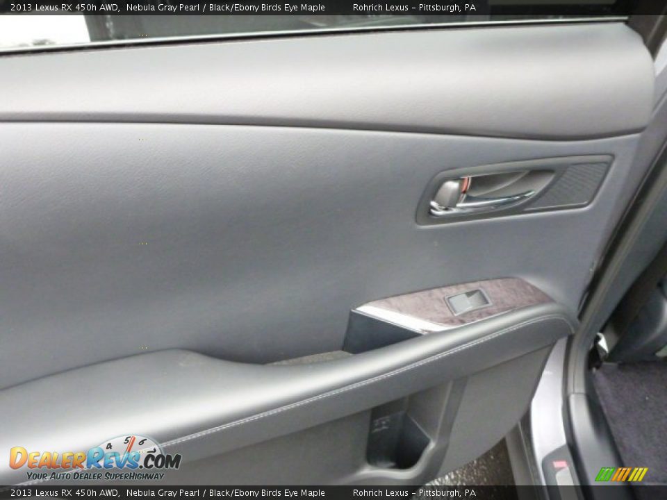 2013 Lexus RX 450h AWD Nebula Gray Pearl / Black/Ebony Birds Eye Maple Photo #13
