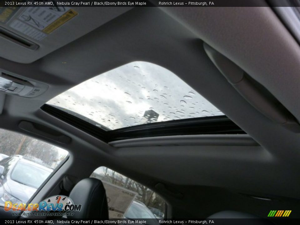 2013 Lexus RX 450h AWD Nebula Gray Pearl / Black/Ebony Birds Eye Maple Photo #15
