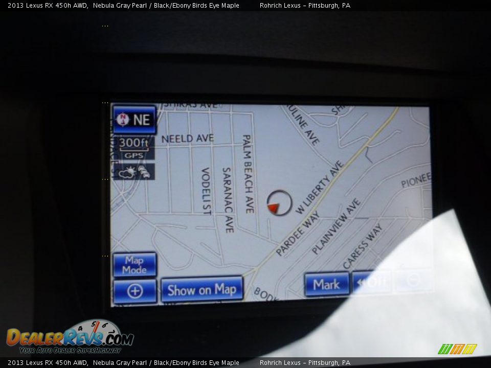 2013 Lexus RX 450h AWD Nebula Gray Pearl / Black/Ebony Birds Eye Maple Photo #16
