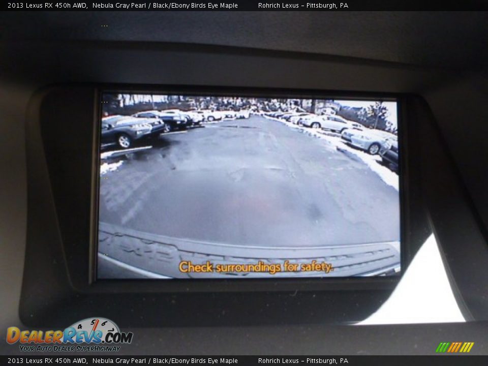 2013 Lexus RX 450h AWD Nebula Gray Pearl / Black/Ebony Birds Eye Maple Photo #17