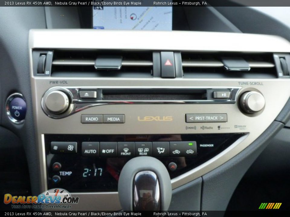 2013 Lexus RX 450h AWD Nebula Gray Pearl / Black/Ebony Birds Eye Maple Photo #18