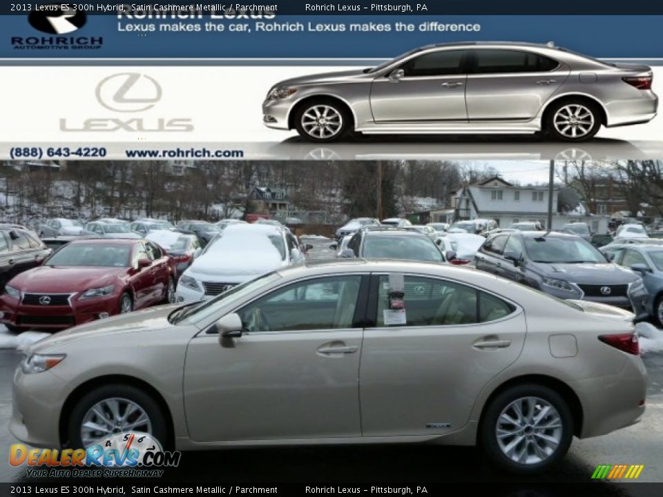 2013 Lexus ES 300h Hybrid Satin Cashmere Metallic / Parchment Photo #1
