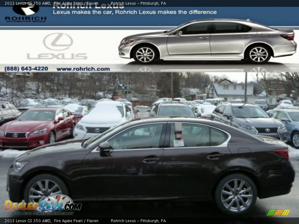 2013 Lexus GS 350 AWD Fire Agate Pearl / Flaxen Photo #1