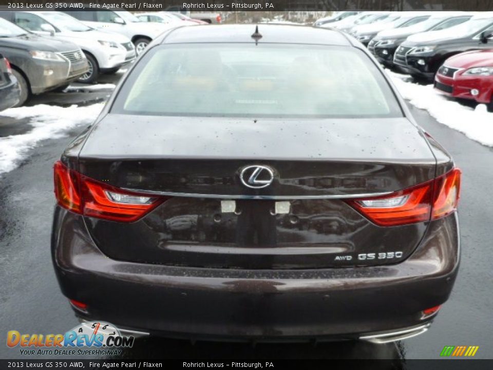 2013 Lexus GS 350 AWD Fire Agate Pearl / Flaxen Photo #3