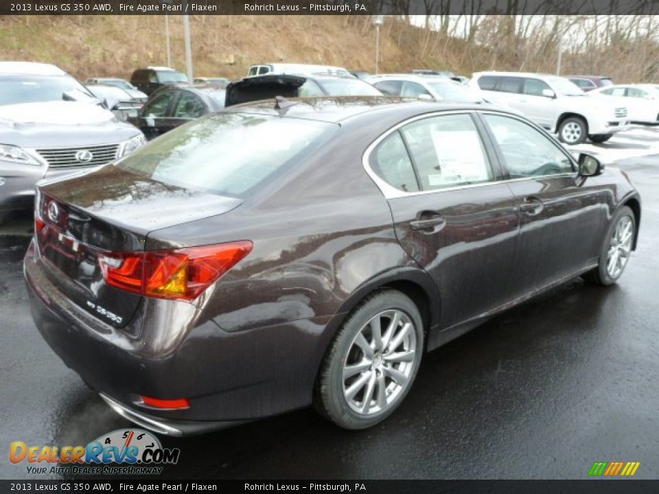 2013 Lexus GS 350 AWD Fire Agate Pearl / Flaxen Photo #4