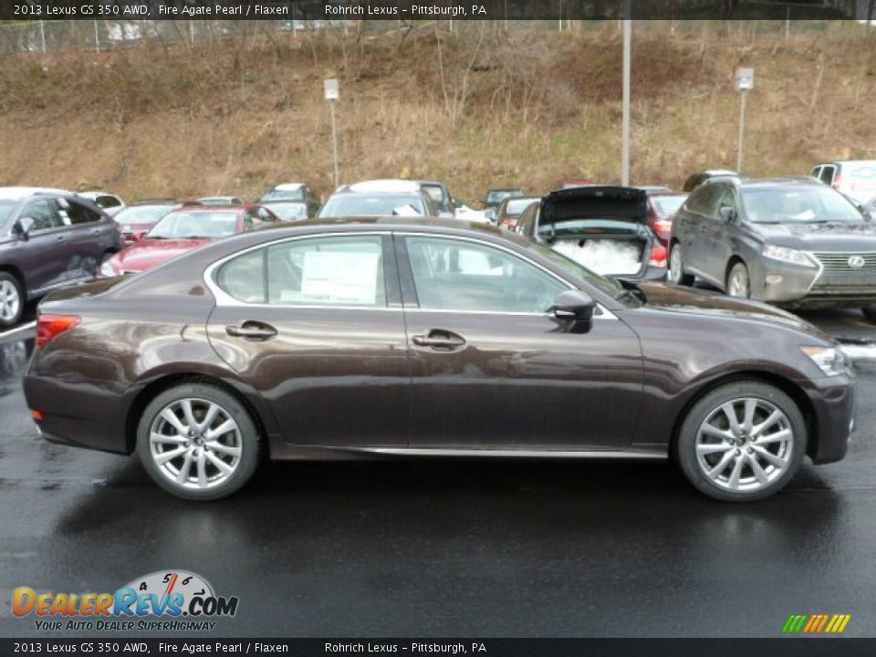 2013 Lexus GS 350 AWD Fire Agate Pearl / Flaxen Photo #5