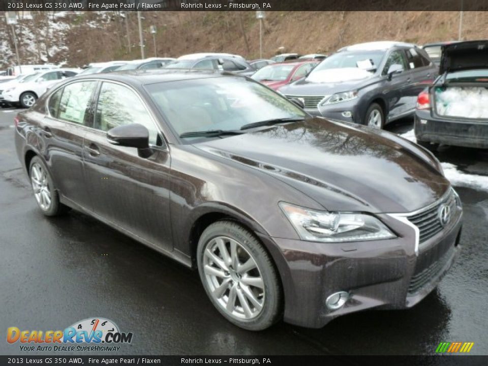 2013 Lexus GS 350 AWD Fire Agate Pearl / Flaxen Photo #6
