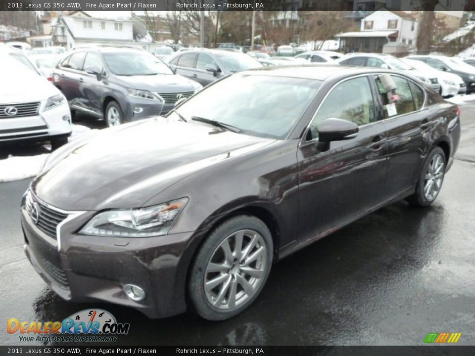 2013 Lexus GS 350 AWD Fire Agate Pearl / Flaxen Photo #8