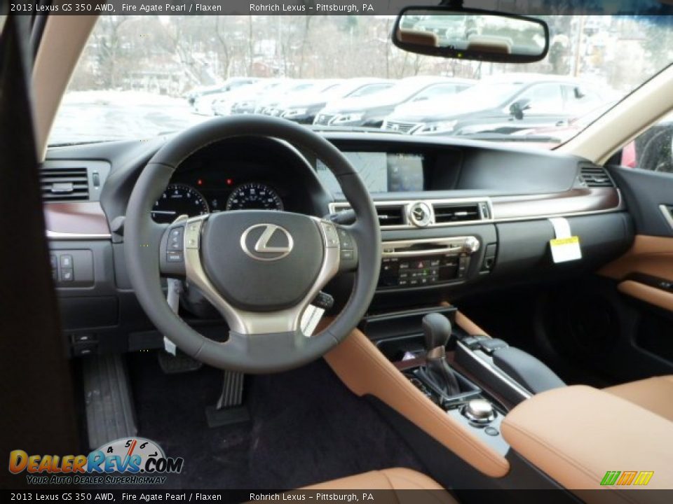 2013 Lexus GS 350 AWD Fire Agate Pearl / Flaxen Photo #12